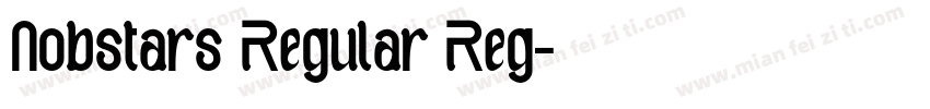 Nobstars Regular Reg字体转换